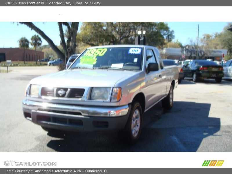 Silver Ice / Gray 2000 Nissan Frontier XE Extended Cab