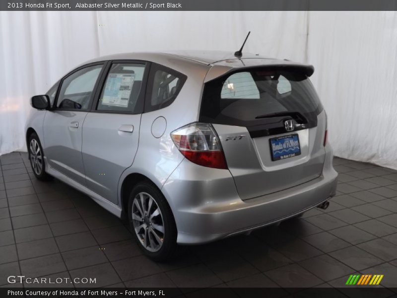 Alabaster Silver Metallic / Sport Black 2013 Honda Fit Sport