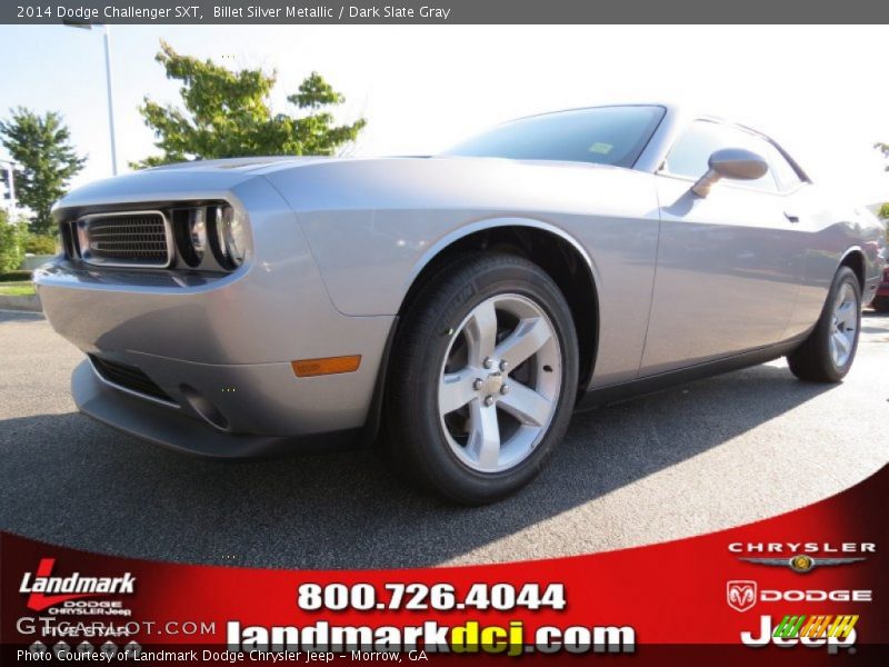 Billet Silver Metallic / Dark Slate Gray 2014 Dodge Challenger SXT