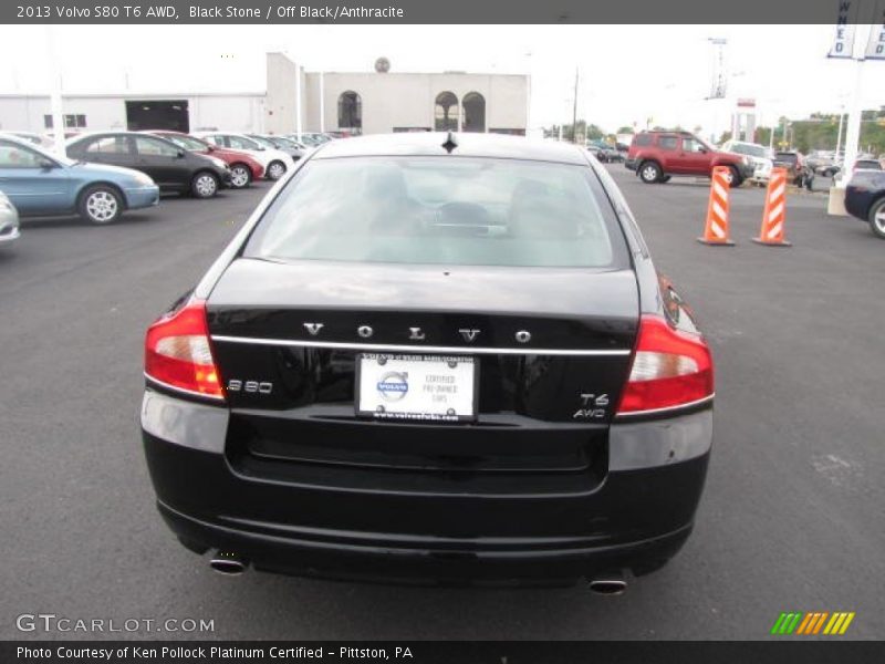 Black Stone / Off Black/Anthracite 2013 Volvo S80 T6 AWD