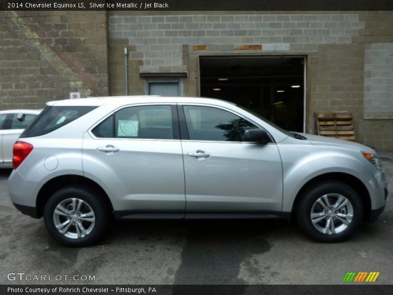 Silver Ice Metallic / Jet Black 2014 Chevrolet Equinox LS