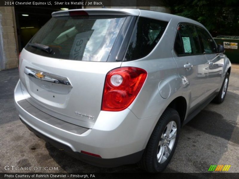 Silver Ice Metallic / Jet Black 2014 Chevrolet Equinox LS