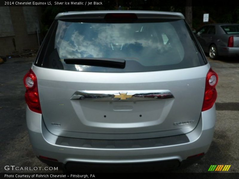 Silver Ice Metallic / Jet Black 2014 Chevrolet Equinox LS