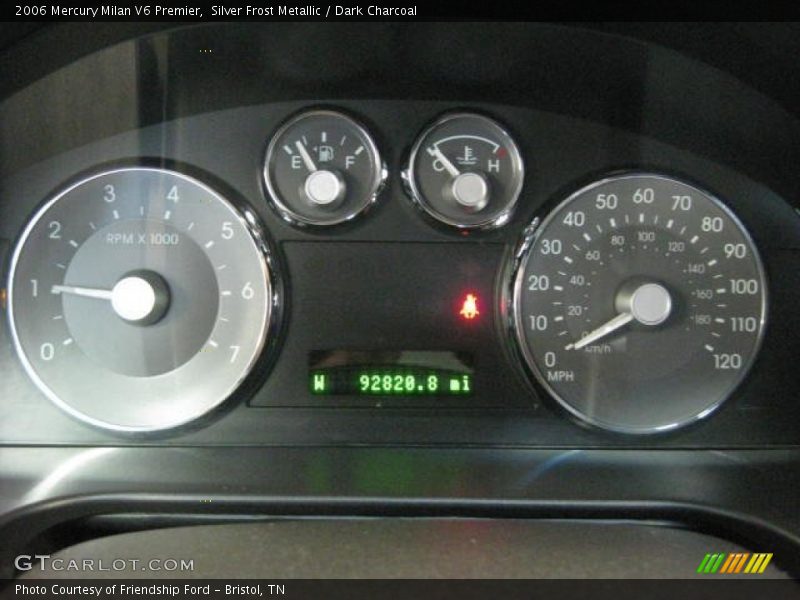 Silver Frost Metallic / Dark Charcoal 2006 Mercury Milan V6 Premier
