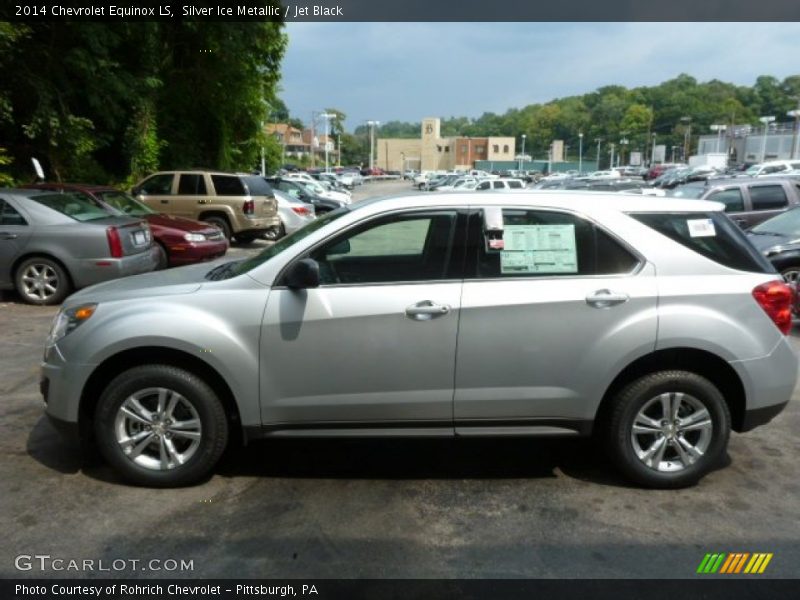 Silver Ice Metallic / Jet Black 2014 Chevrolet Equinox LS
