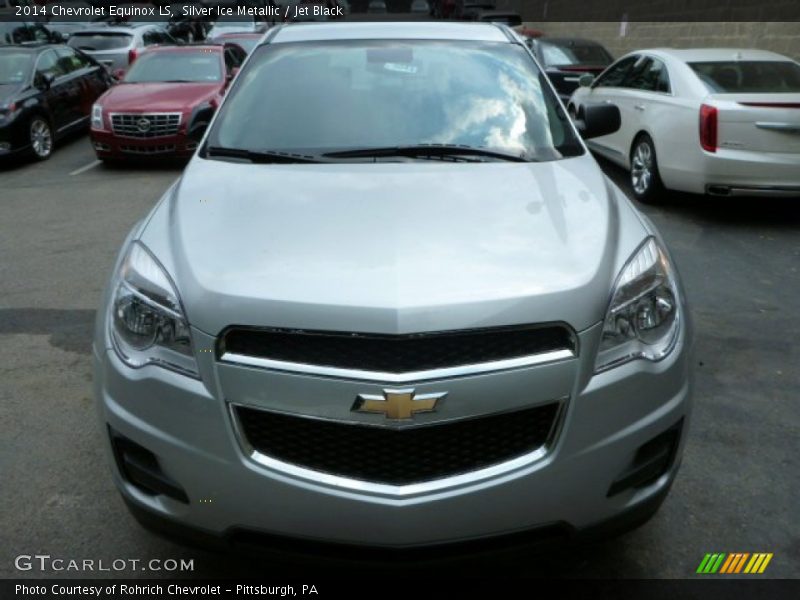 Silver Ice Metallic / Jet Black 2014 Chevrolet Equinox LS