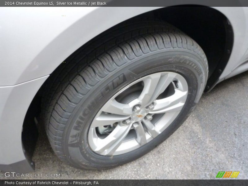 Silver Ice Metallic / Jet Black 2014 Chevrolet Equinox LS