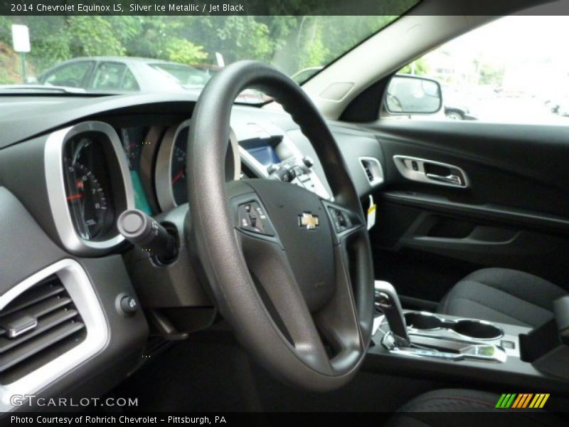 Silver Ice Metallic / Jet Black 2014 Chevrolet Equinox LS