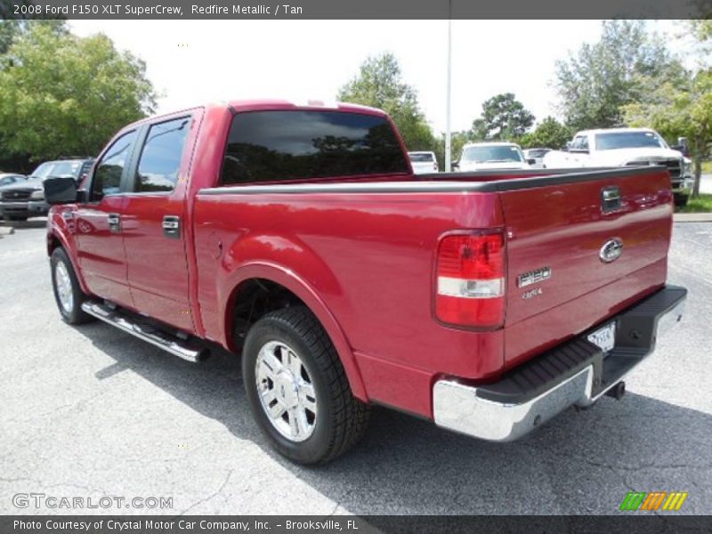 Redfire Metallic / Tan 2008 Ford F150 XLT SuperCrew