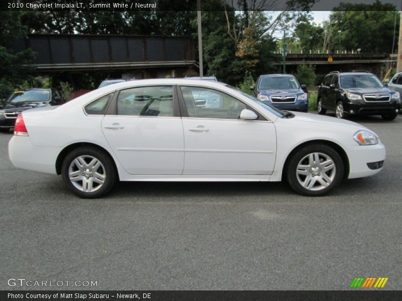 Summit White / Neutral 2010 Chevrolet Impala LT
