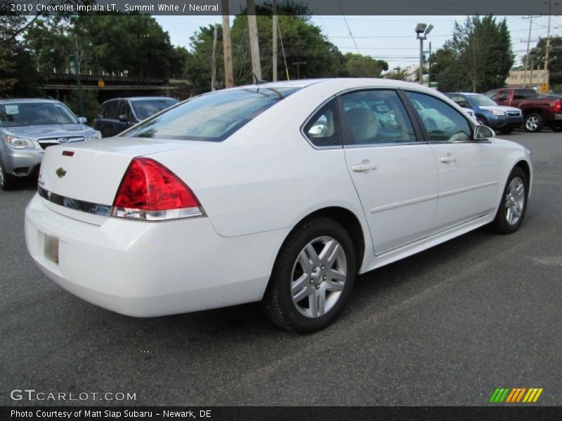 Summit White / Neutral 2010 Chevrolet Impala LT