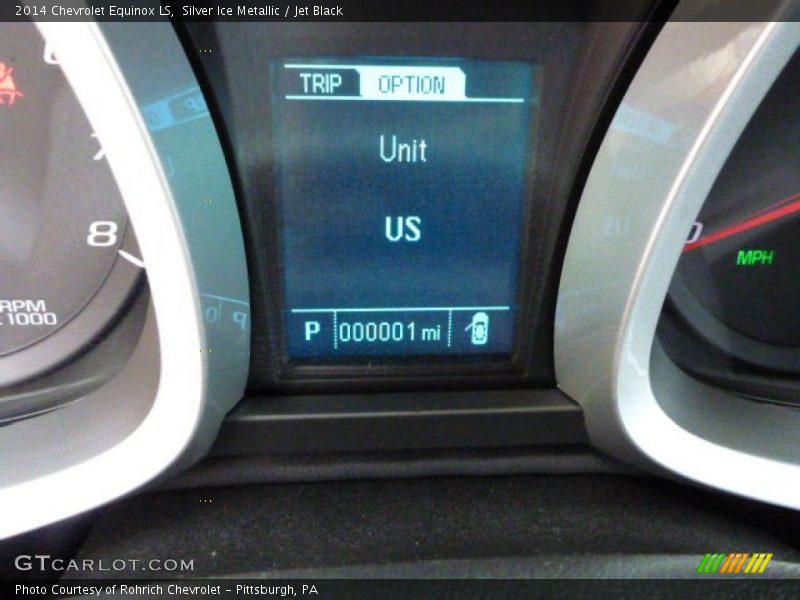 Silver Ice Metallic / Jet Black 2014 Chevrolet Equinox LS