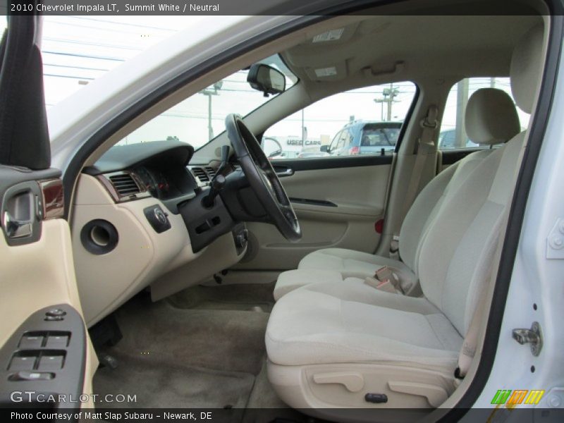 Summit White / Neutral 2010 Chevrolet Impala LT