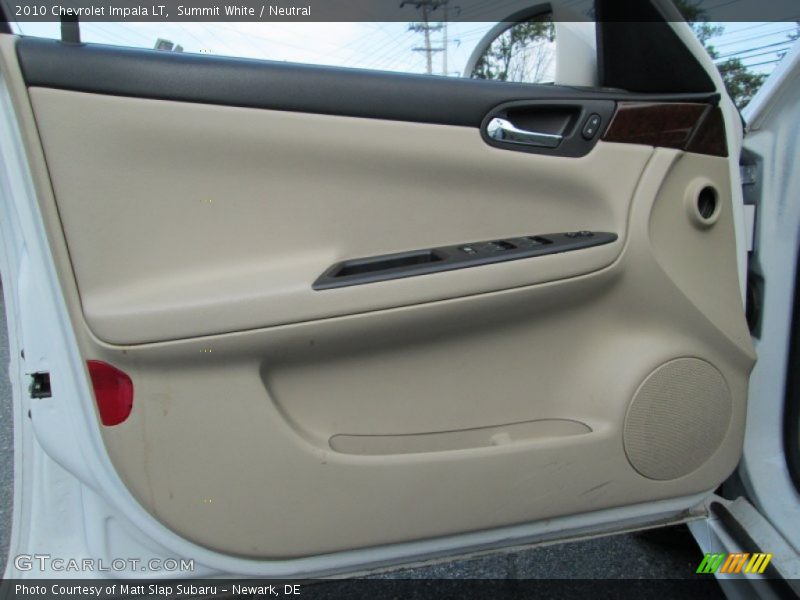 Summit White / Neutral 2010 Chevrolet Impala LT