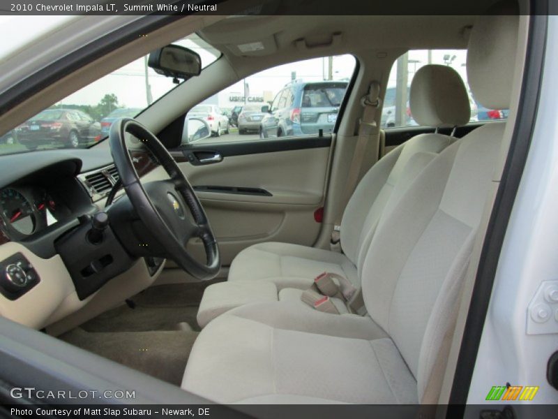 Summit White / Neutral 2010 Chevrolet Impala LT