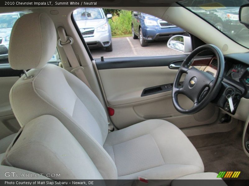 Summit White / Neutral 2010 Chevrolet Impala LT
