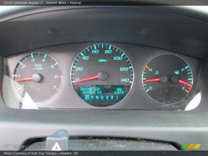 Summit White / Neutral 2010 Chevrolet Impala LT