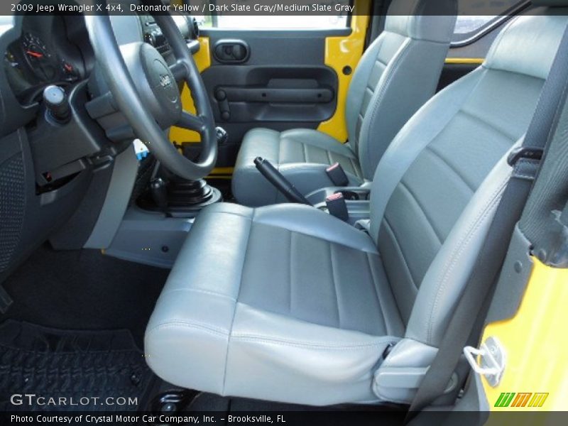 Detonator Yellow / Dark Slate Gray/Medium Slate Gray 2009 Jeep Wrangler X 4x4