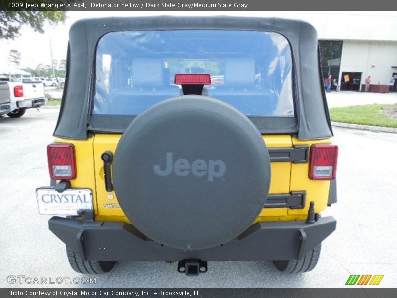 Detonator Yellow / Dark Slate Gray/Medium Slate Gray 2009 Jeep Wrangler X 4x4