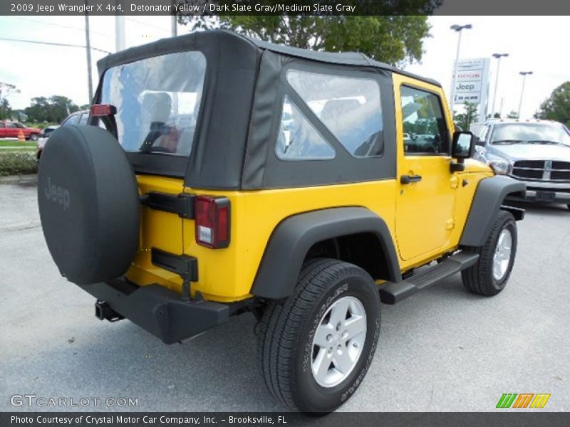 Detonator Yellow / Dark Slate Gray/Medium Slate Gray 2009 Jeep Wrangler X 4x4