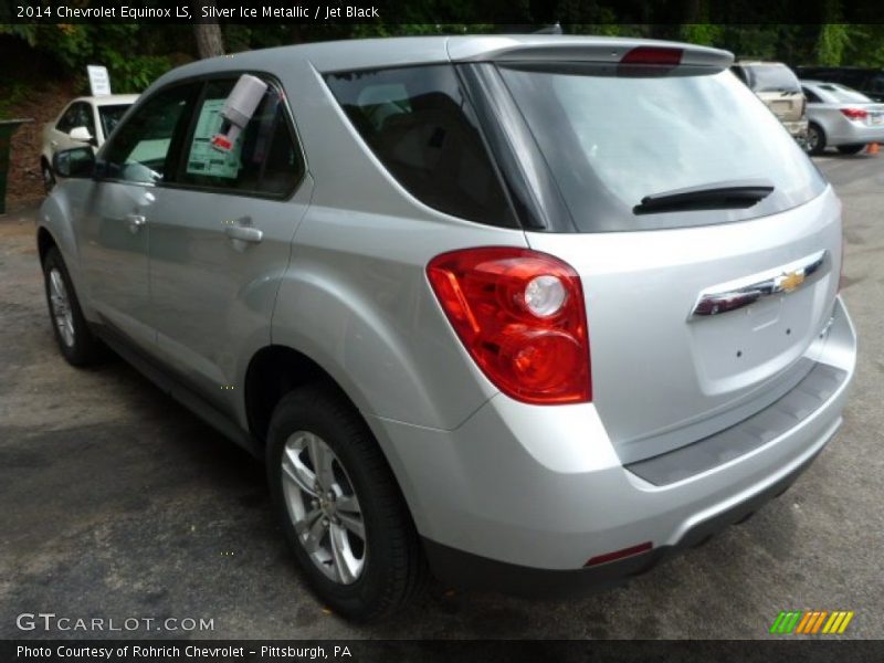 Silver Ice Metallic / Jet Black 2014 Chevrolet Equinox LS