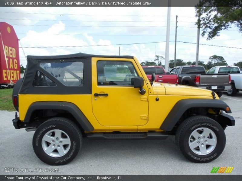 Detonator Yellow / Dark Slate Gray/Medium Slate Gray 2009 Jeep Wrangler X 4x4