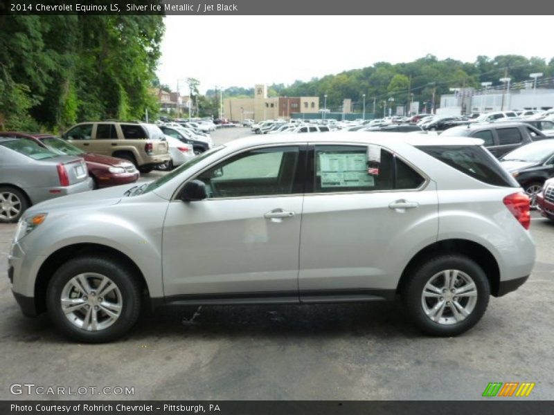 Silver Ice Metallic / Jet Black 2014 Chevrolet Equinox LS