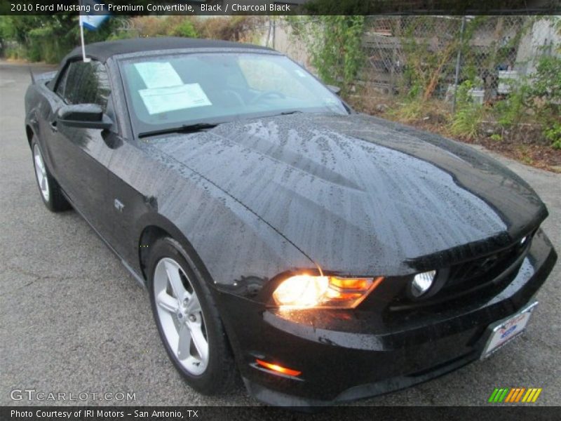 Black / Charcoal Black 2010 Ford Mustang GT Premium Convertible