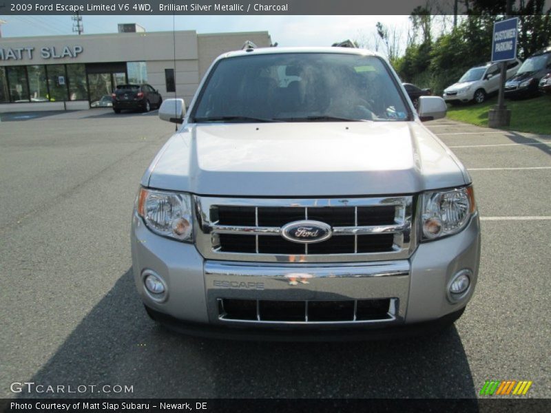 Brilliant Silver Metallic / Charcoal 2009 Ford Escape Limited V6 4WD