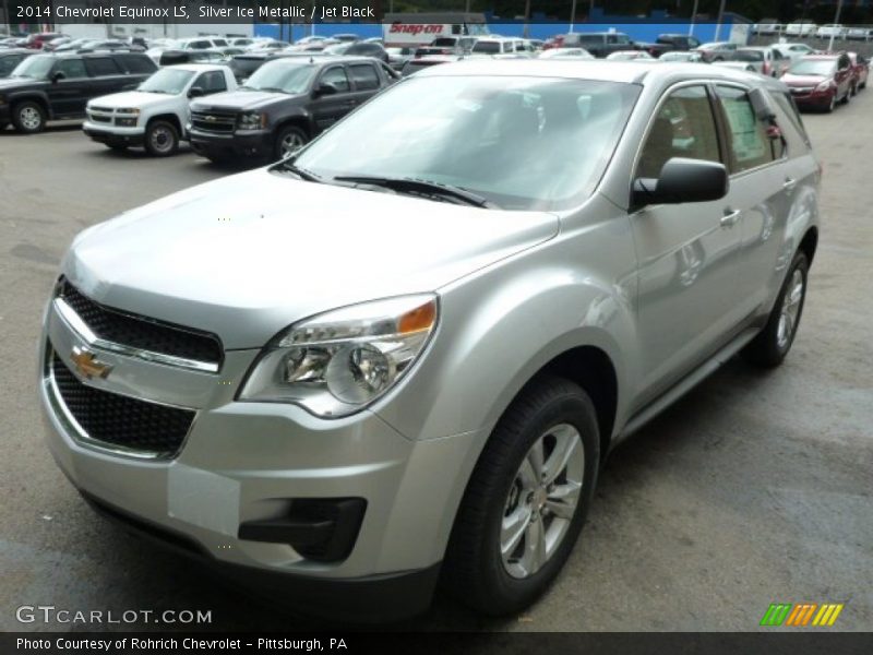 Silver Ice Metallic / Jet Black 2014 Chevrolet Equinox LS