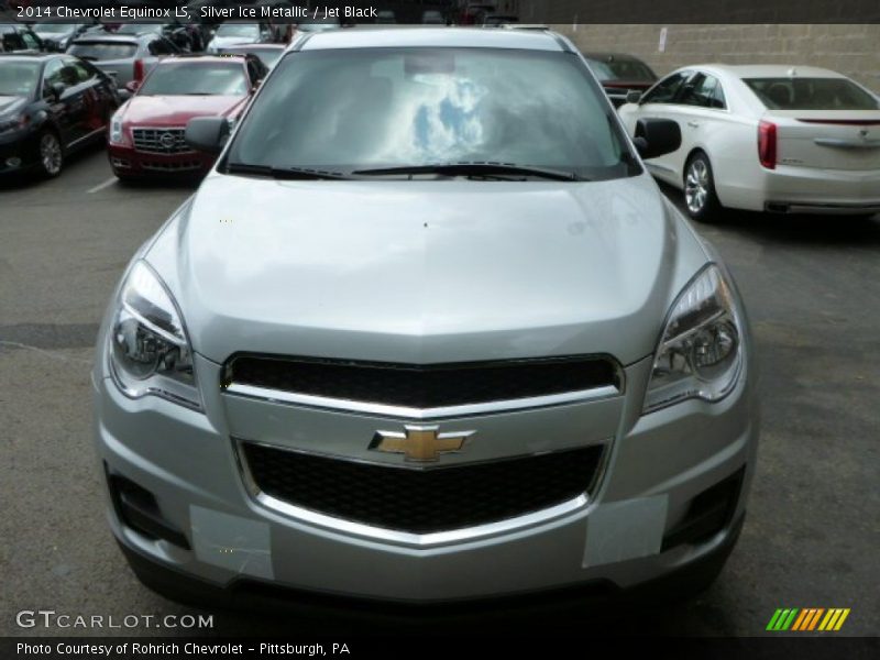 Silver Ice Metallic / Jet Black 2014 Chevrolet Equinox LS
