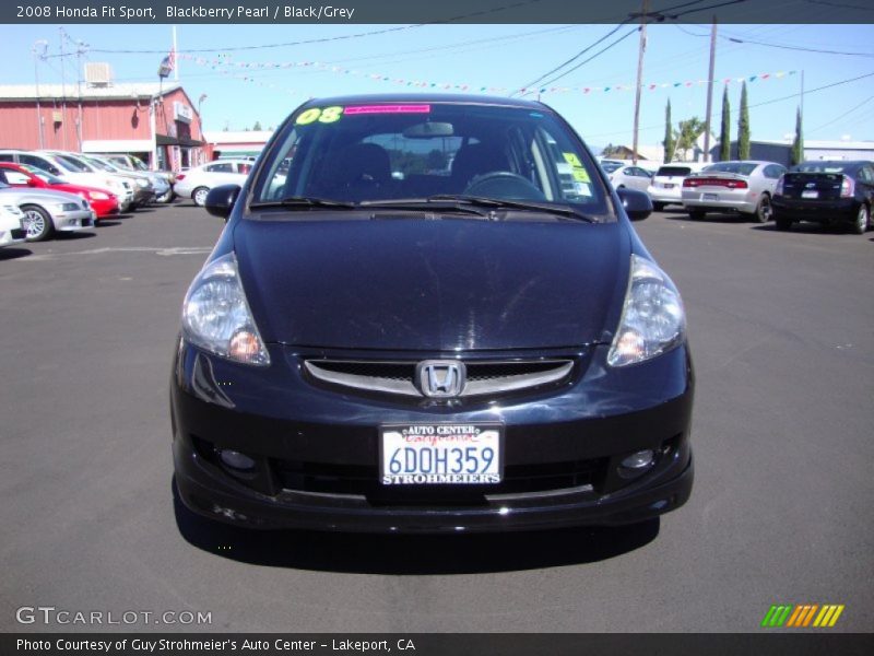 Blackberry Pearl / Black/Grey 2008 Honda Fit Sport