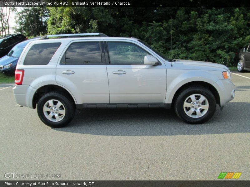 Brilliant Silver Metallic / Charcoal 2009 Ford Escape Limited V6 4WD
