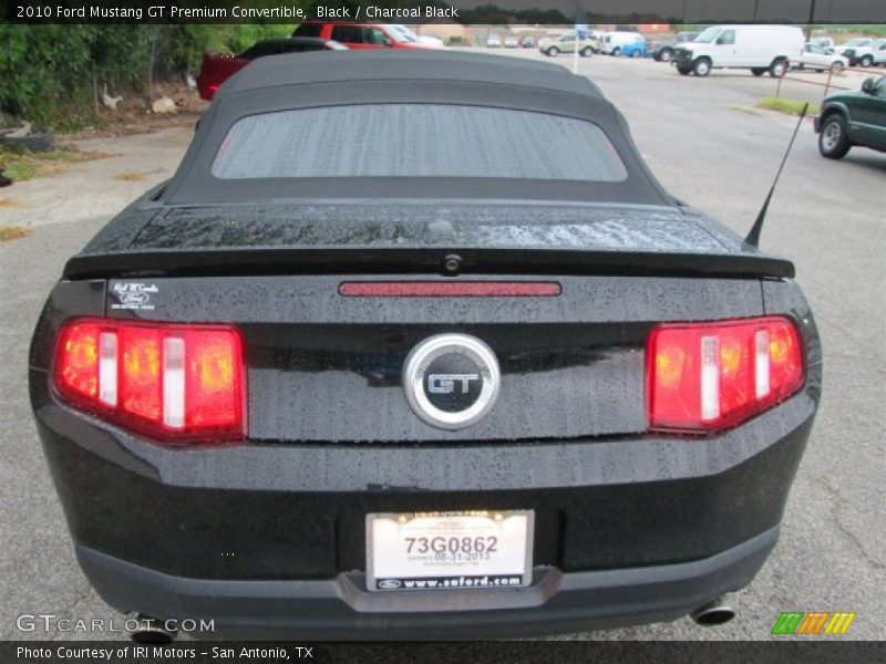 Black / Charcoal Black 2010 Ford Mustang GT Premium Convertible