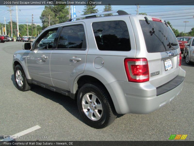 Brilliant Silver Metallic / Charcoal 2009 Ford Escape Limited V6 4WD