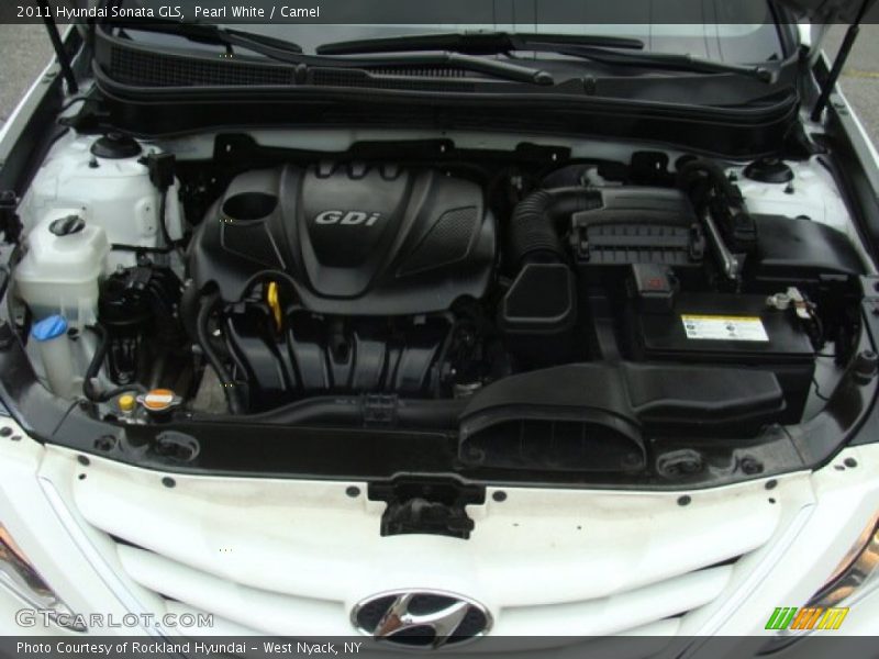 Pearl White / Camel 2011 Hyundai Sonata GLS
