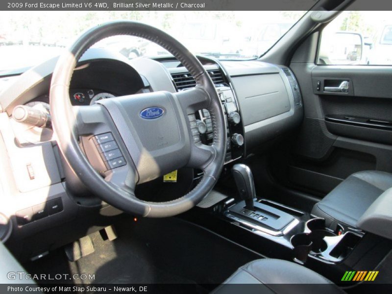 Brilliant Silver Metallic / Charcoal 2009 Ford Escape Limited V6 4WD