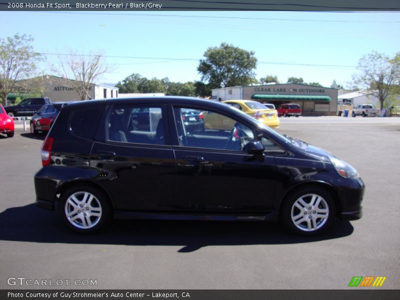 Blackberry Pearl / Black/Grey 2008 Honda Fit Sport