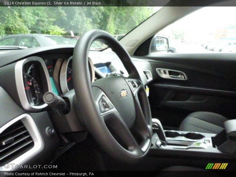 Silver Ice Metallic / Jet Black 2014 Chevrolet Equinox LS