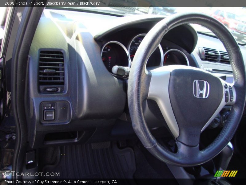 Blackberry Pearl / Black/Grey 2008 Honda Fit Sport