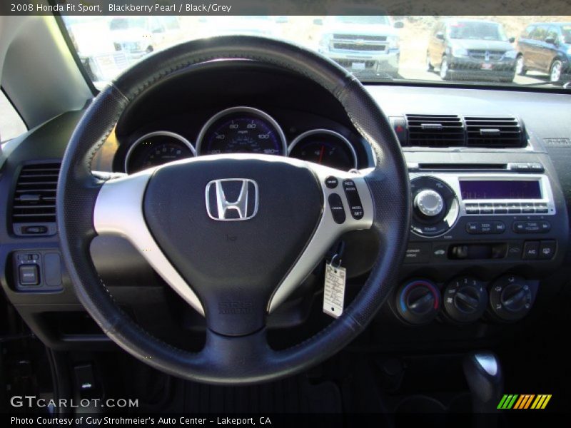 Blackberry Pearl / Black/Grey 2008 Honda Fit Sport