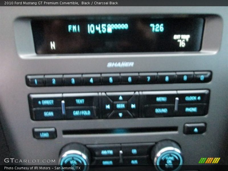 Black / Charcoal Black 2010 Ford Mustang GT Premium Convertible