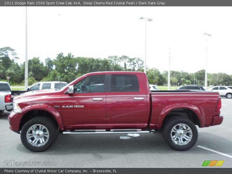 Deep Cherry Red Crystal Pearl / Dark Slate Gray 2011 Dodge Ram 1500 Sport Crew Cab 4x4