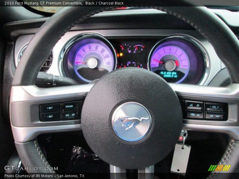 Black / Charcoal Black 2010 Ford Mustang GT Premium Convertible