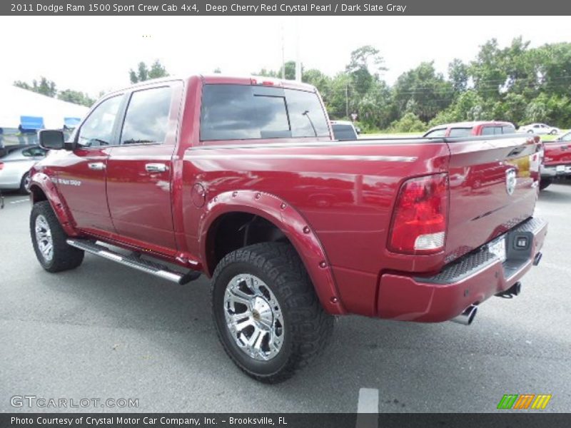 Deep Cherry Red Crystal Pearl / Dark Slate Gray 2011 Dodge Ram 1500 Sport Crew Cab 4x4
