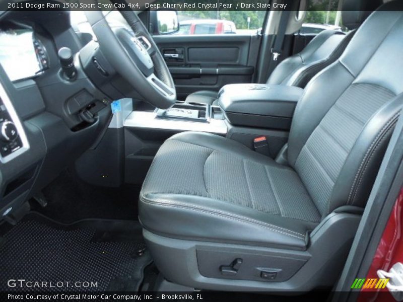 Deep Cherry Red Crystal Pearl / Dark Slate Gray 2011 Dodge Ram 1500 Sport Crew Cab 4x4