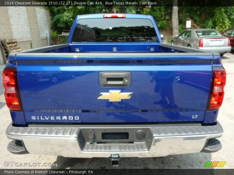 Blue Topaz Metallic / Jet Black 2014 Chevrolet Silverado 1500 LTZ Z71 Double Cab 4x4