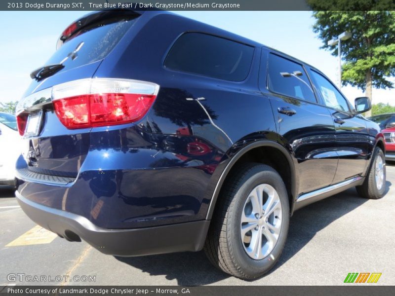 True Blue Pearl / Dark Graystone/Medium Graystone 2013 Dodge Durango SXT