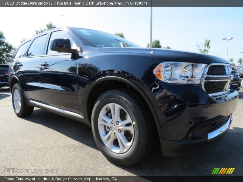 True Blue Pearl / Dark Graystone/Medium Graystone 2013 Dodge Durango SXT
