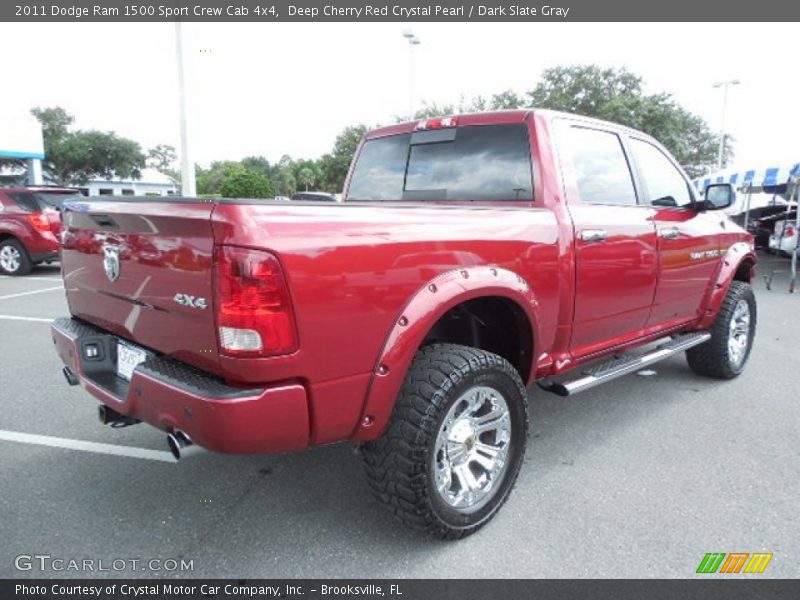 Deep Cherry Red Crystal Pearl / Dark Slate Gray 2011 Dodge Ram 1500 Sport Crew Cab 4x4